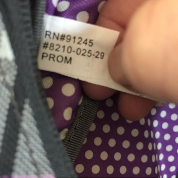 Dakine Prom purple and grey backpack - Picture 10 of 10